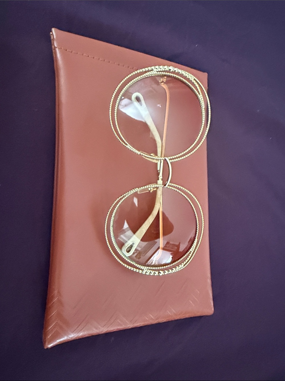 Chloe Gold Round Frame Sunglasses